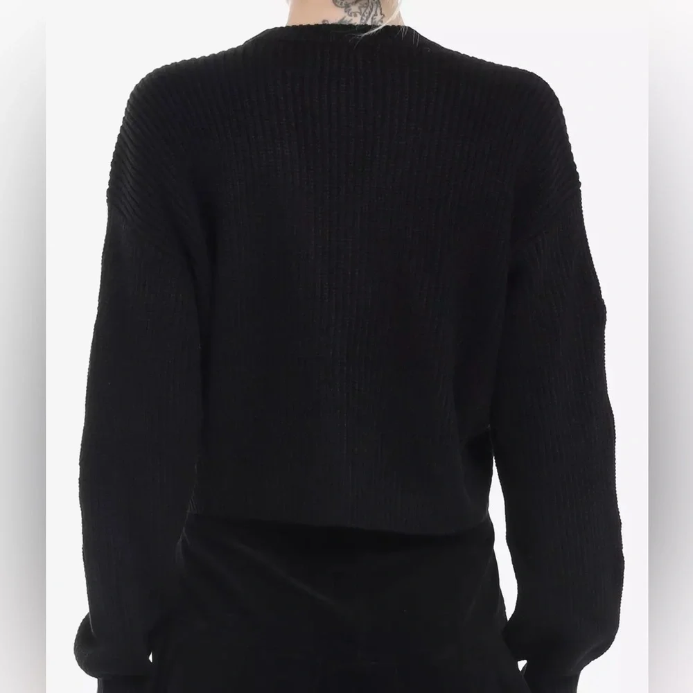 Social Collision‎ Goth Gingerbread Knit Tank Top & Cardigan Set Hot Topic